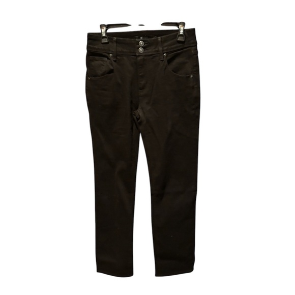 Hudson Women's Slim Straight Leg Jeans in Black Size 4 - Picture 1 of 7